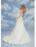 Ivory Pleated Taffeta Slit Unique Wedding Dress Ivory Pleated Taffeta Slit Unique Wedding Dress